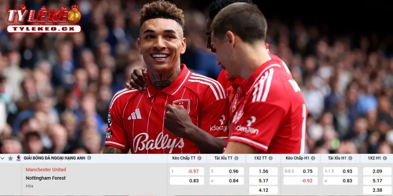 Soi kèo Man United vs Nottingham Forest (18h30 ngày 17/05) Premier League 3 Chi tiết kèo Man United vs Nottingham Forest