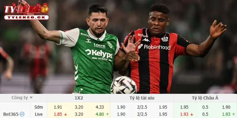 Soi Kèo Nice vs Saint-Etienne (01h45 ngày 30/05) Play-Off Ligue 1 3 Chi tiết kèo Nice vs Saint-Etienne