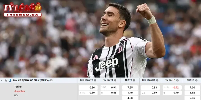 Soi Kèo Torino vs Juventus (01h45 ngày 25/05) - Serie A 3 Chi tiết kèo Torino vs Juventus